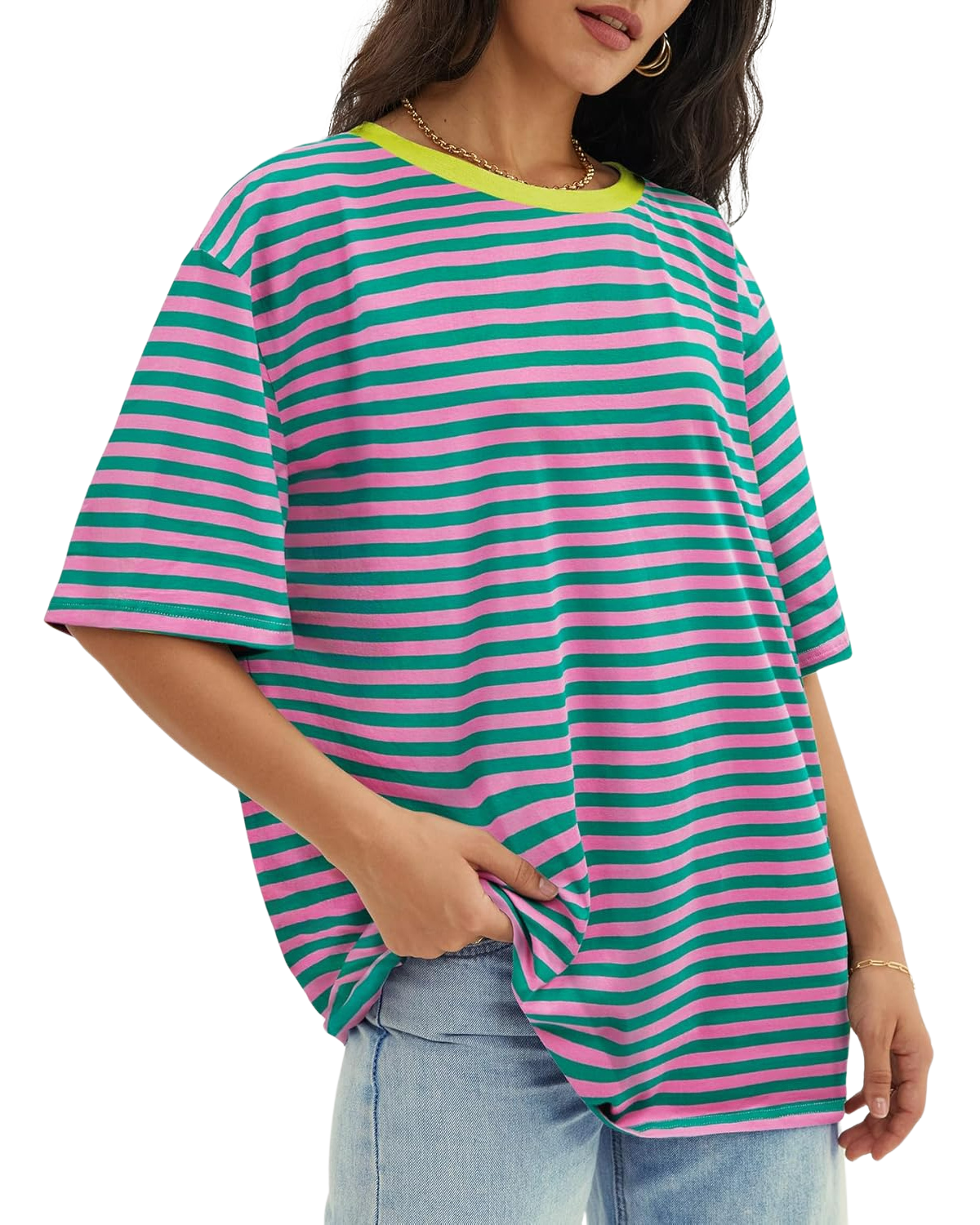 Casual Loose Fit Tops With Short Sleeves And Pullover Design - Image 6