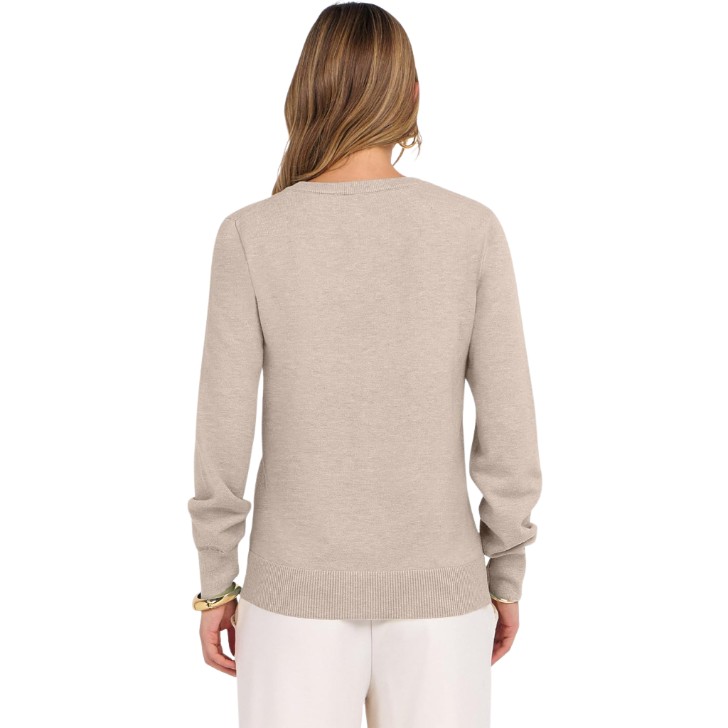 Classic Soft Long Sleeve Knit Pullover Sweater Top For Women - Image 4