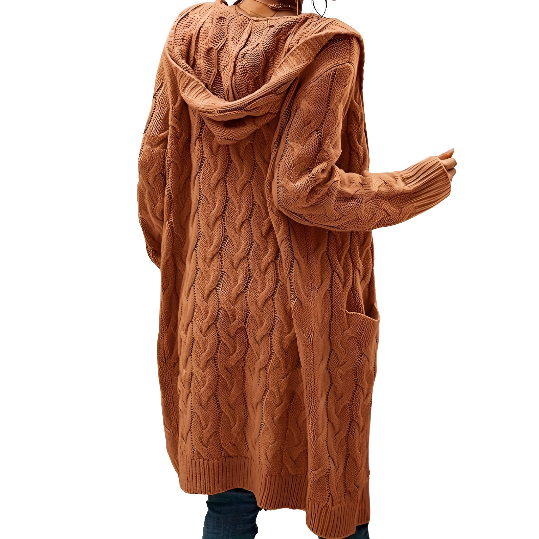 Casual Long Cardigan Knitwear For Women - Image 8