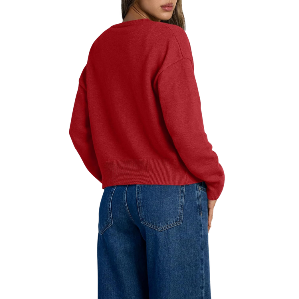Cropped Lightweight Button Front Cardigan Sweater For Women - Image 31