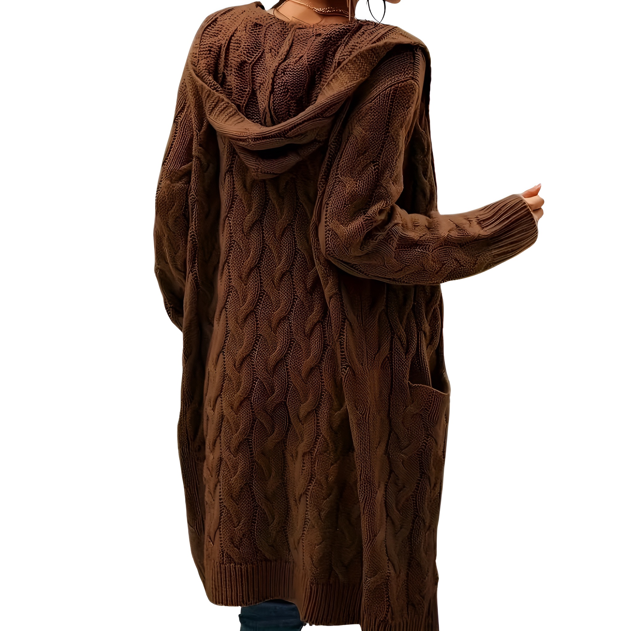 Casual Long Cardigan Knitwear For Women - Image 2