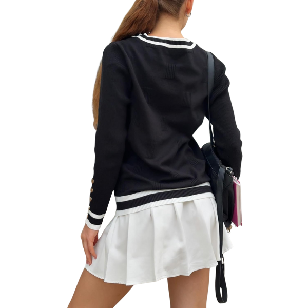 Long Sleeve Lightweight Ribbed Knit Pullover For Women - Image 30