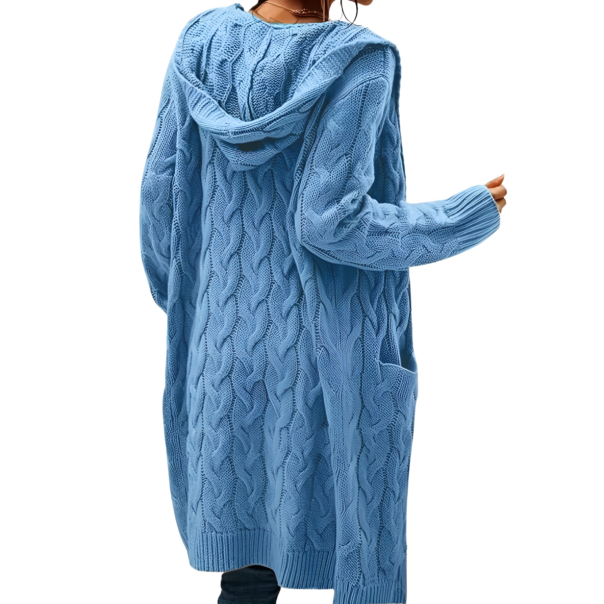 Casual Long Cardigan Knitwear For Women - Image 10