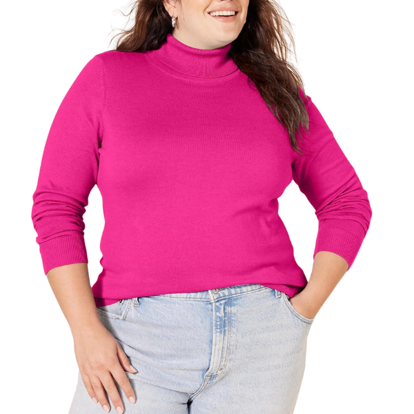 Classic Fit Lightweight Knit Long Sleeve Sweater For Women - Image 18