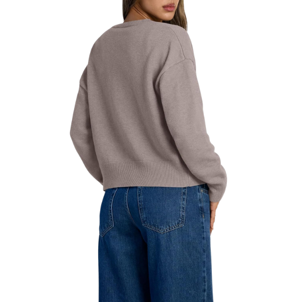 Cropped Lightweight Button Front Cardigan Sweater For Women - Image 17