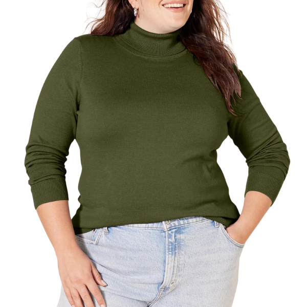 Classic Fit Lightweight Knit Long Sleeve Sweater For Women - Image 23