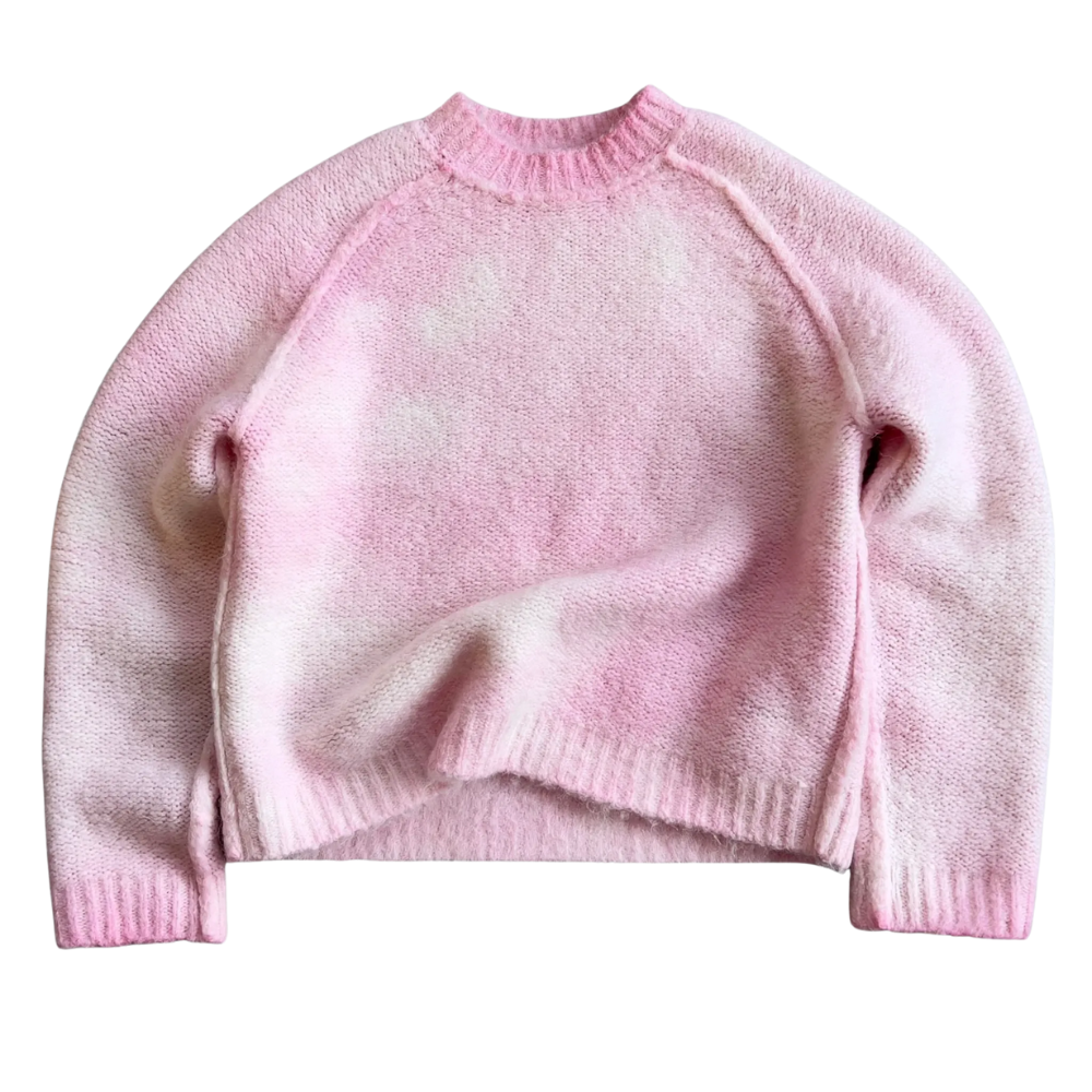 Soft Mohair Knit Sweater With Reversible Textures - Image 20