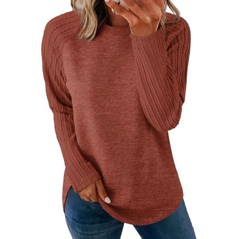 Cozy Long Sleeve Sweater For Women - Image 6