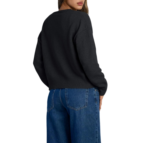 Cropped Lightweight Button Front Cardigan Sweater For Women - Image 11