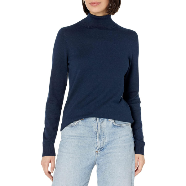 Classic Fit Lightweight Knit Long Sleeve Sweater For Women - Image 19