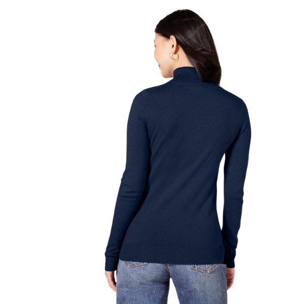 Classic Fit Lightweight Knit Long Sleeve Sweater For Women - Image 20