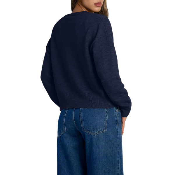 Cropped Lightweight Button Front Cardigan Sweater For Women - Image 23