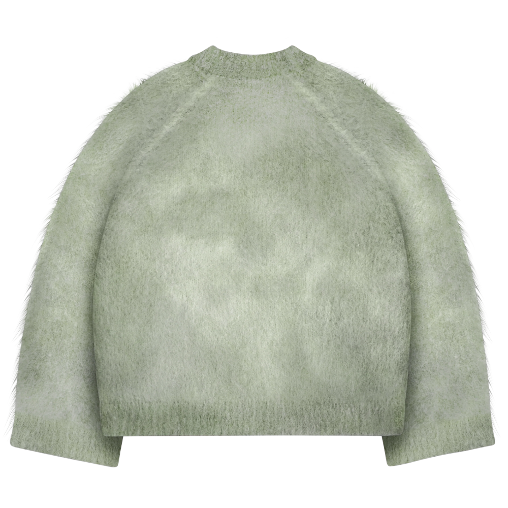 Soft Mohair Knit Sweater With Reversible Textures - Image 17