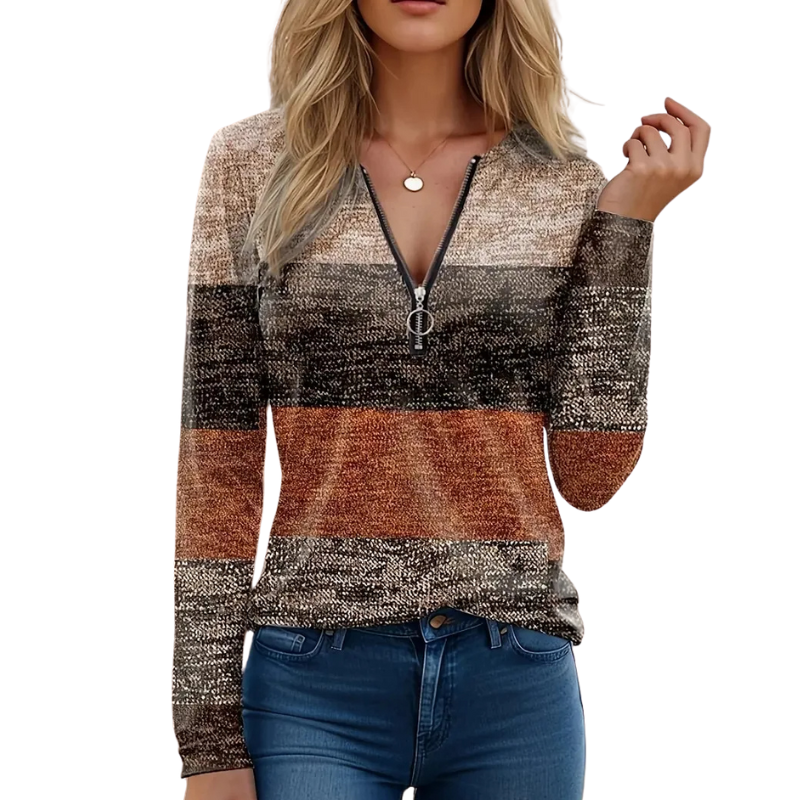 Classic Quarter Zip Plaid Pullover - Image 3