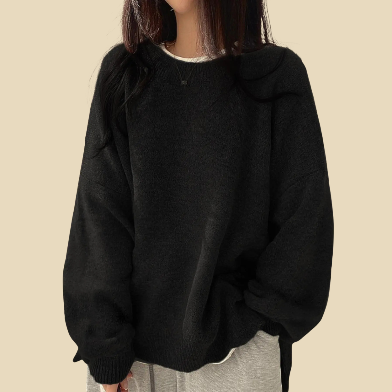 Casual Long Sleeve Pullover Sweaters For Women - Image 6