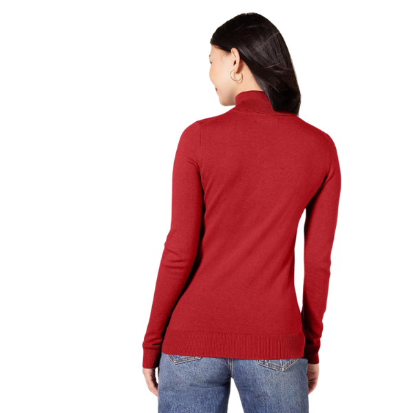 Classic Fit Lightweight Knit Long Sleeve Sweater For Women - Image 26