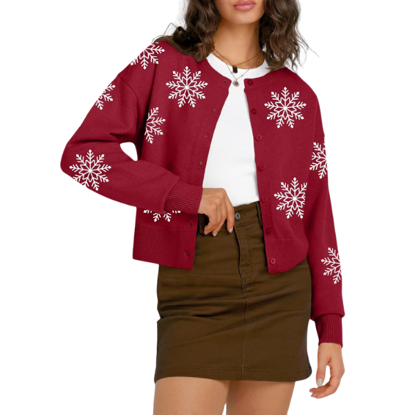 Cropped Lightweight Button Front Cardigan Sweater For Women - Image 26