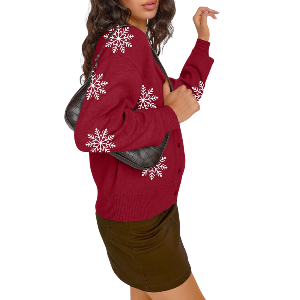 Cropped Lightweight Button Front Cardigan Sweater For Women - Image 28