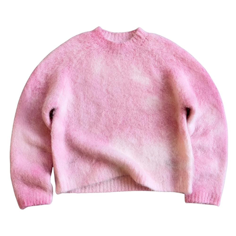 Soft Mohair Knit Sweater With Reversible Textures - Image 21