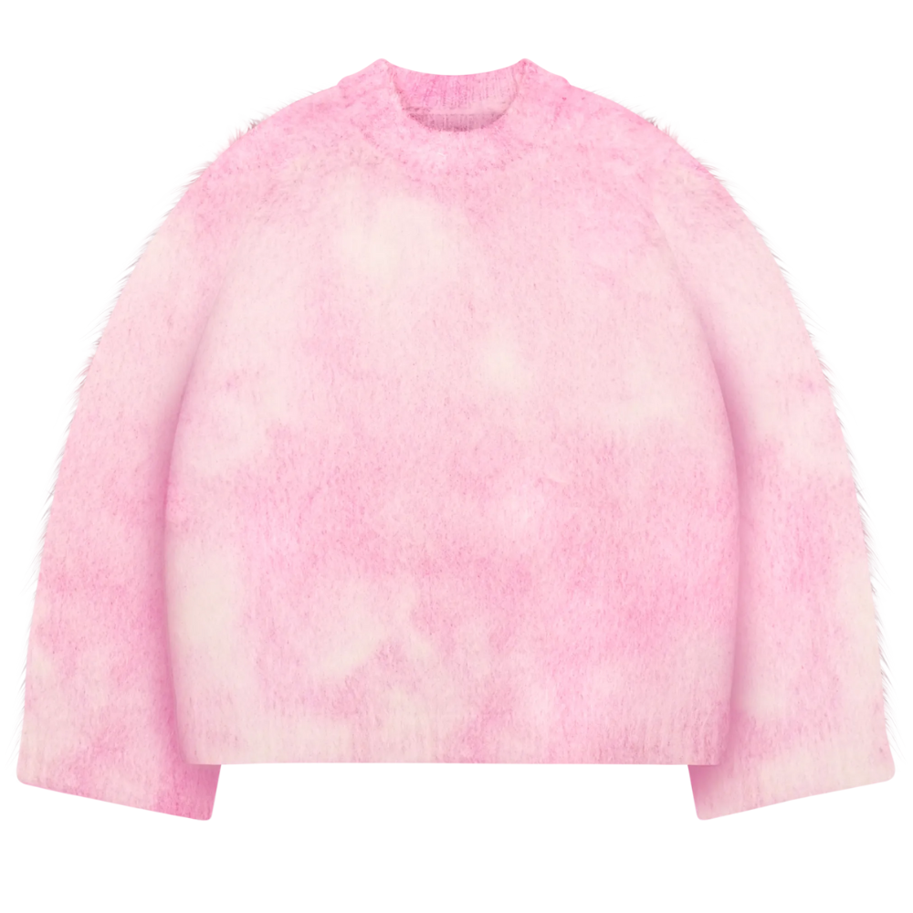 Soft Mohair Knit Sweater With Reversible Textures - Image 9
