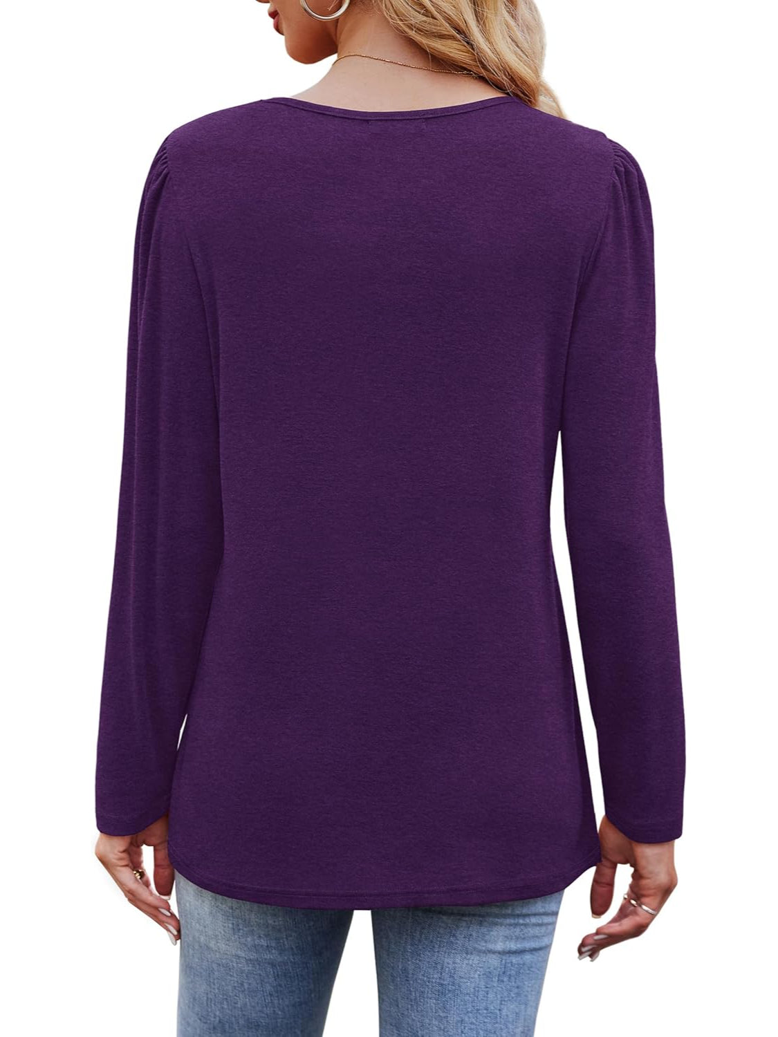 Long Sleeve Pullover Top - Image 3