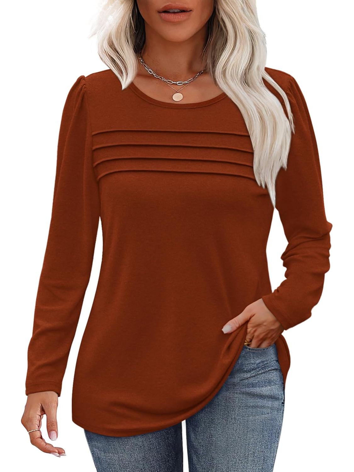 Long Sleeve Pullover Top - Image 6