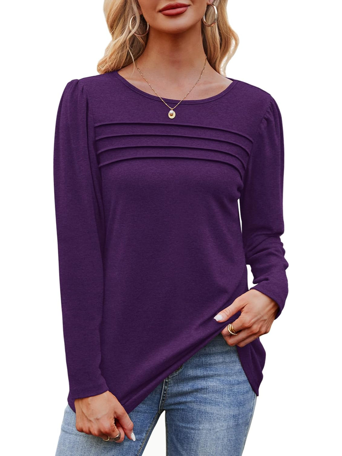 Long Sleeve Pullover Top - Image 2