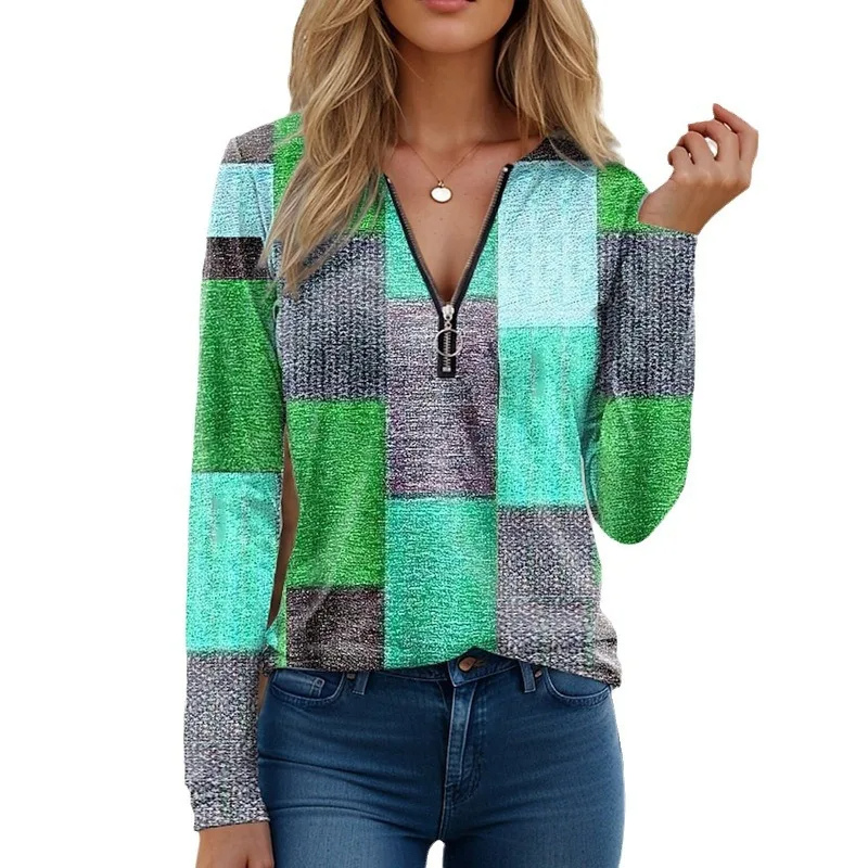 Classic Quarter Zip Plaid Pullover - Image 5