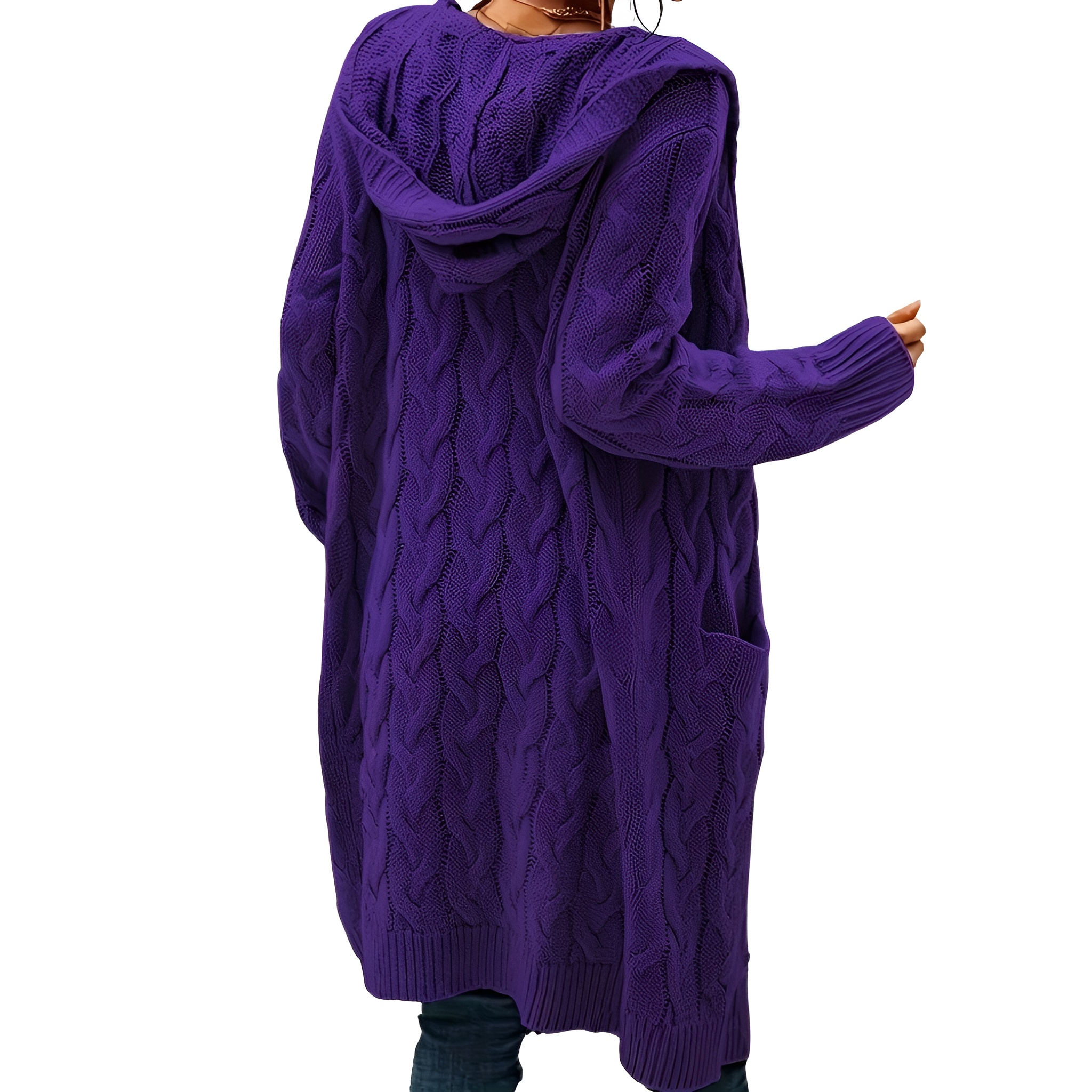 Casual Long Cardigan Knitwear For Women - Image 4