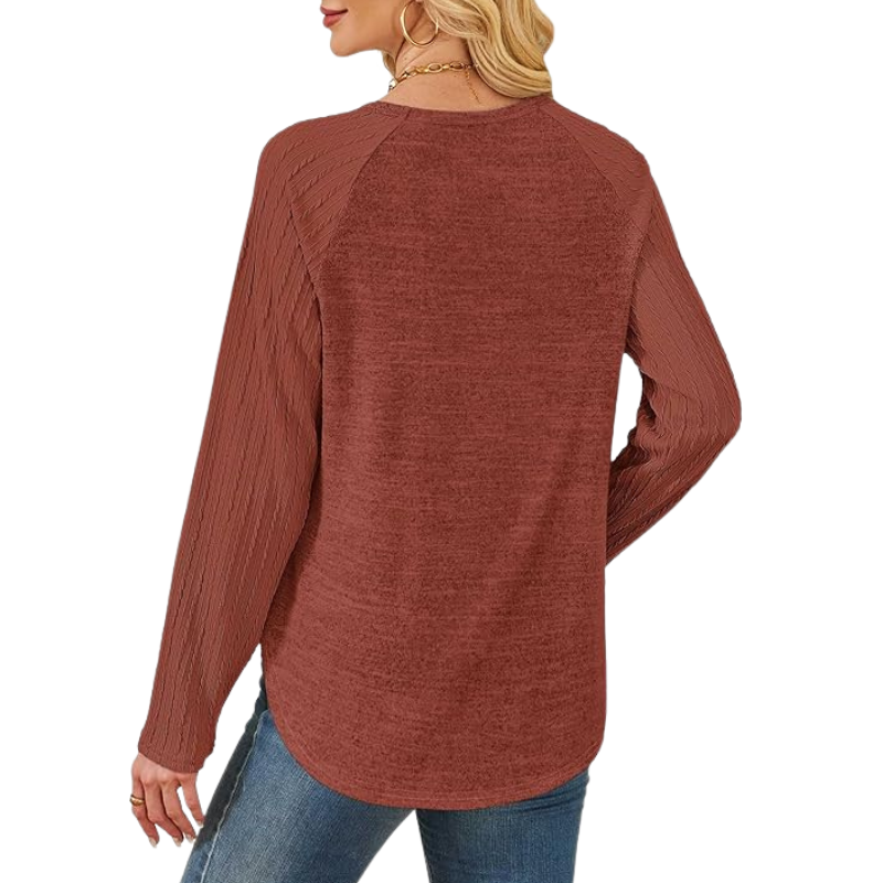 Cozy Long Sleeve Sweater For Women - Image 7