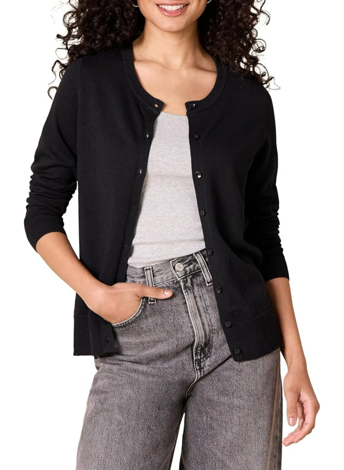 Lightweight Buttoned Front Cardigan - Image 5