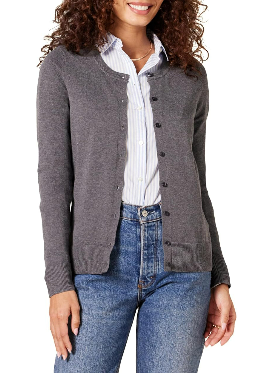 Lightweight Buttoned Front Cardigan - Image 7