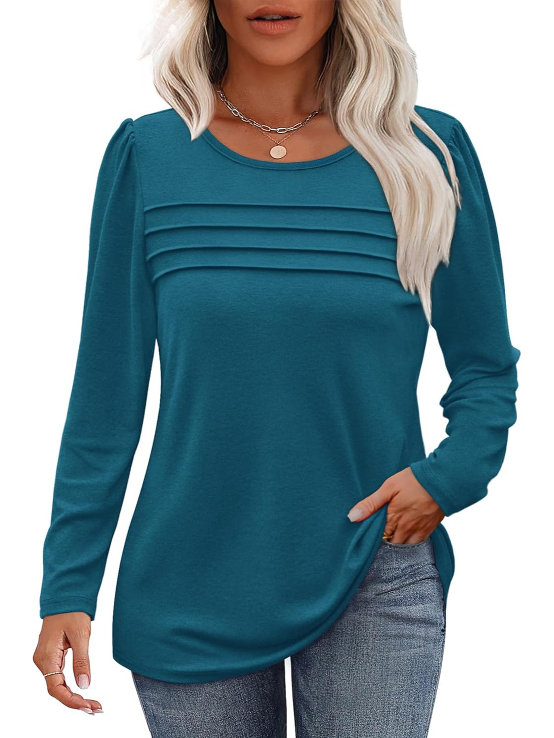 Long Sleeve Pullover Top - Image 7