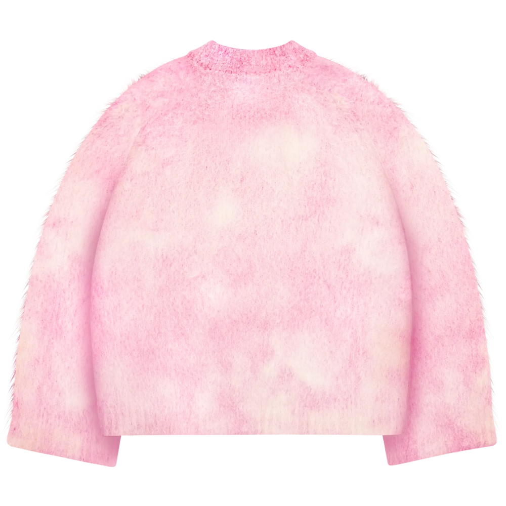 Soft Mohair Knit Sweater With Reversible Textures - Image 2