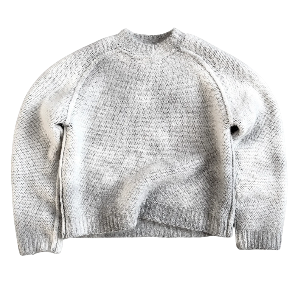 Soft Mohair Knit Sweater With Reversible Textures - Image 24