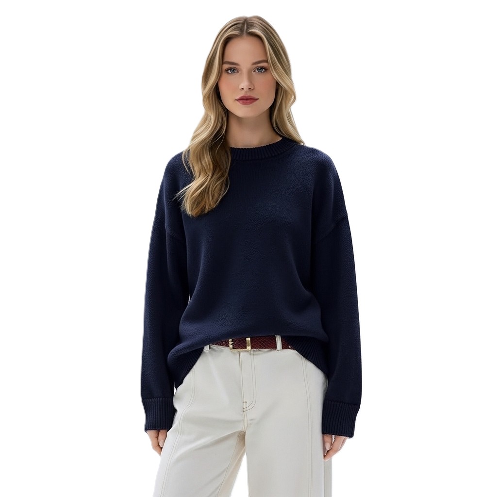 Oversized Long Sleeve Pullover For Women - Image 7
