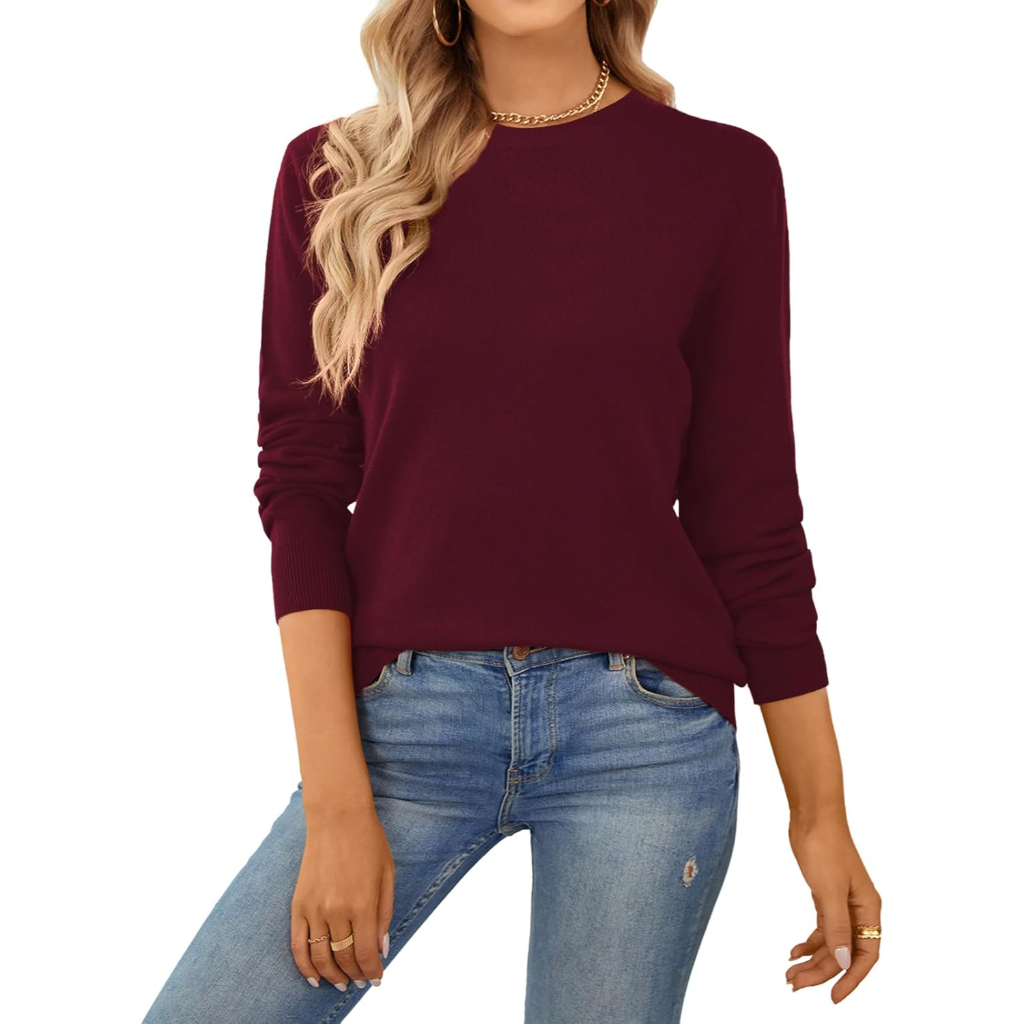 Classic Long Sleeve Knit Sweater For Women - Image 6