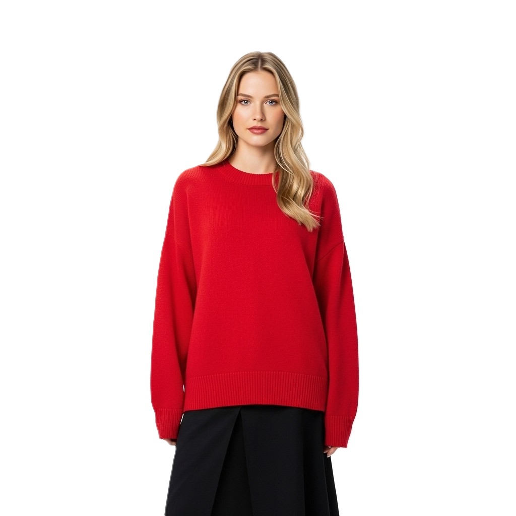 Oversized Long Sleeve Pullover For Women - Image 6