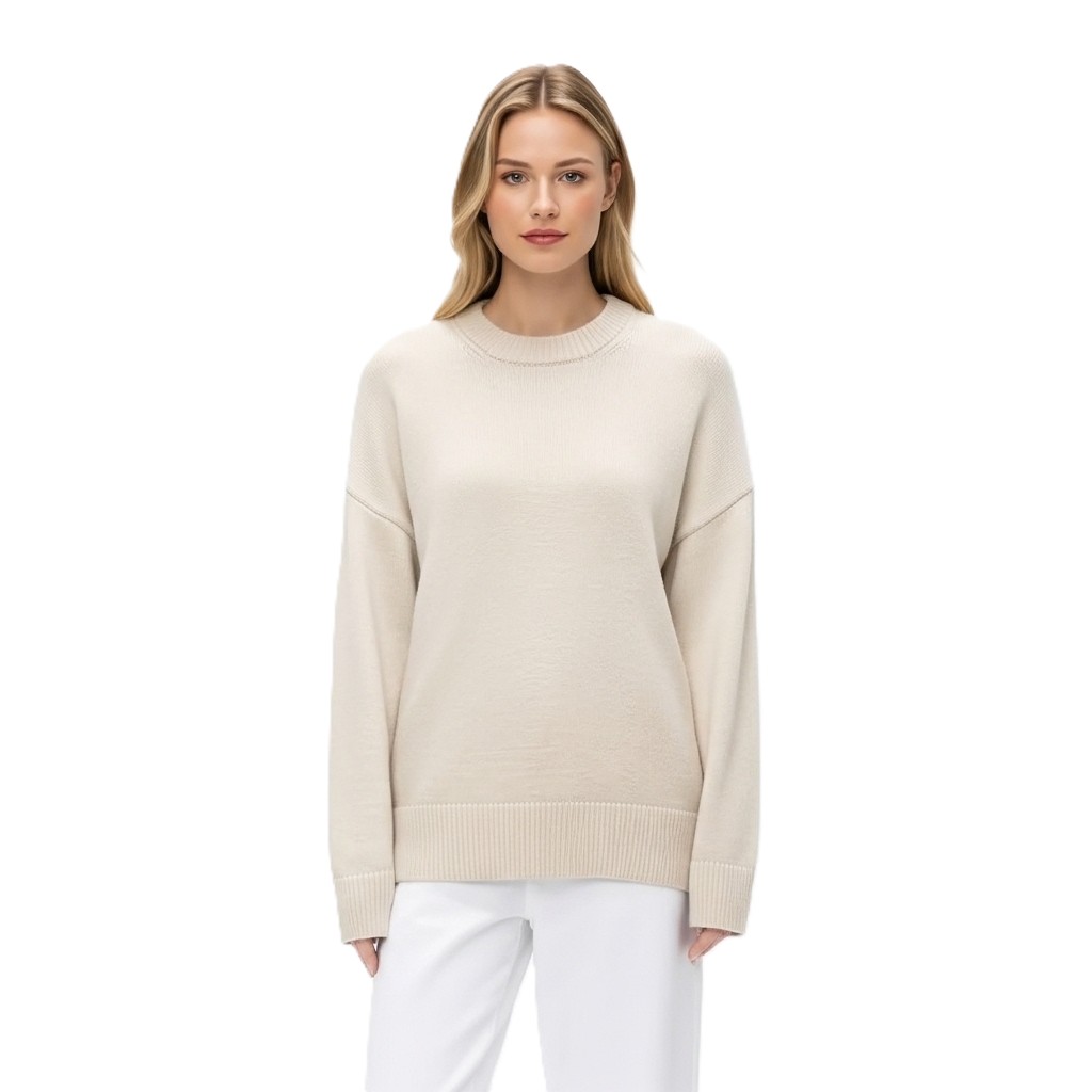 Oversized Long Sleeve Pullover For Women - Image 4