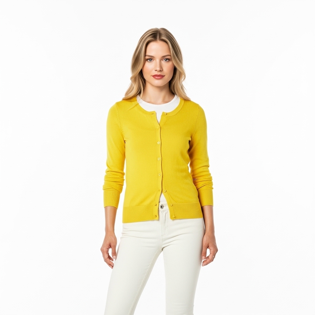 Lightweight Plus Size Cardigan With Button For Women - Image 8
