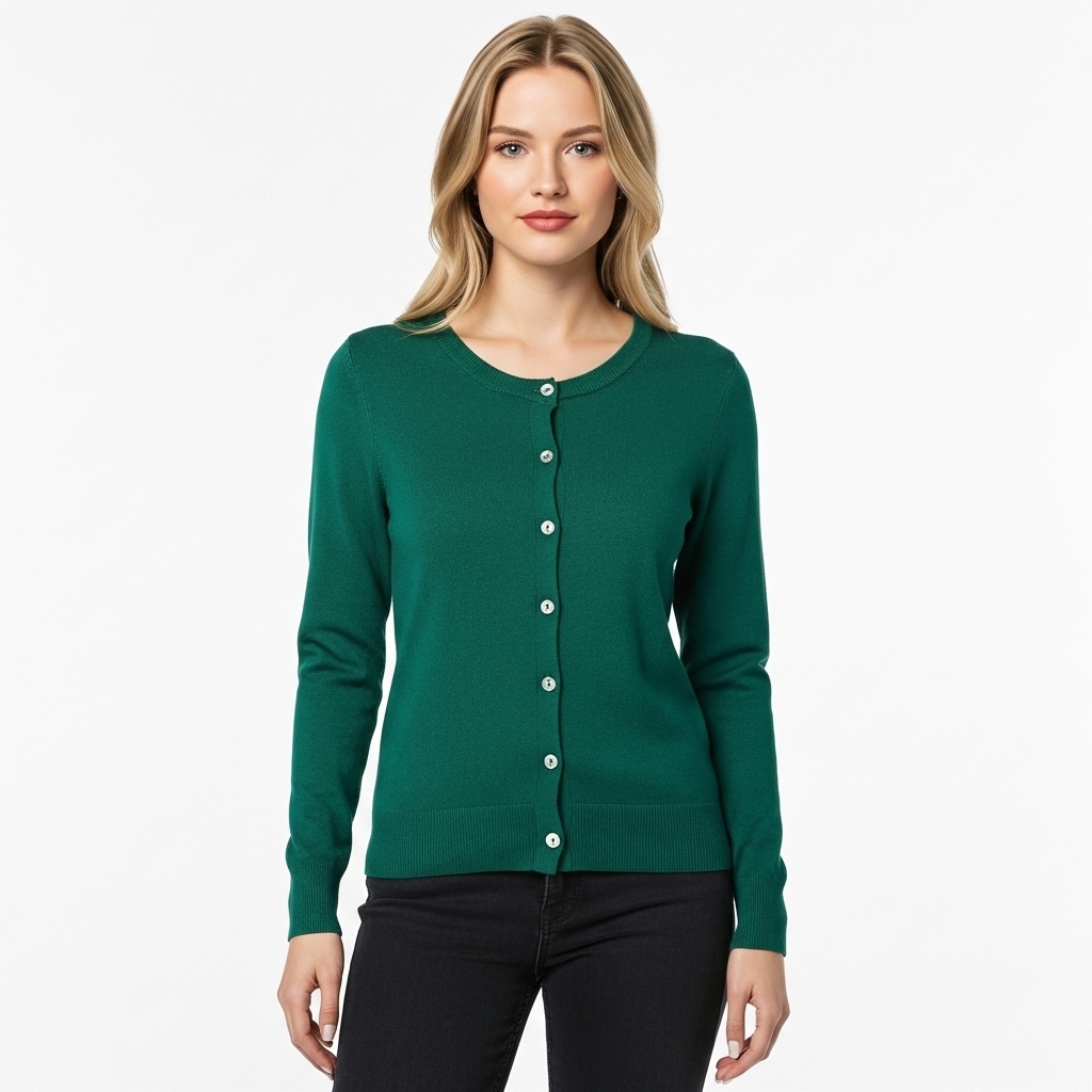 Lightweight Plus Size Cardigan With Button For Women - Image 6