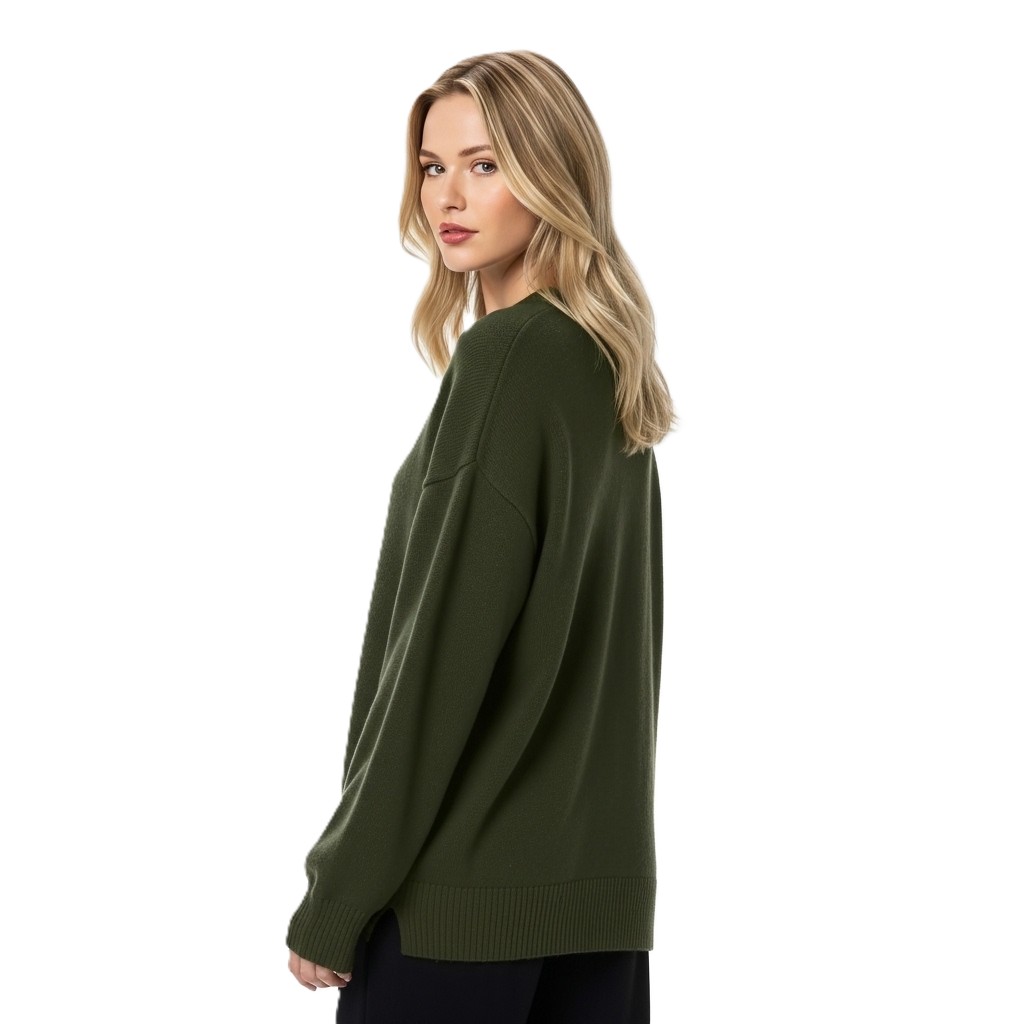 Oversized Long Sleeve Pullover For Women - Image 16