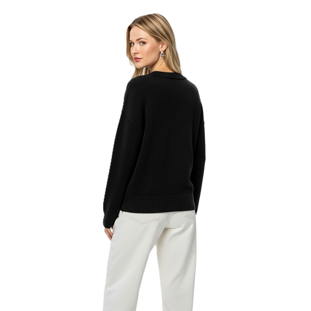 Oversized Long Sleeve Pullover For Women - Image 17