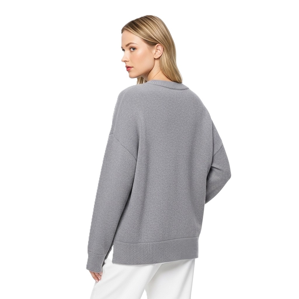 Oversized Long Sleeve Pullover For Women - Image 14