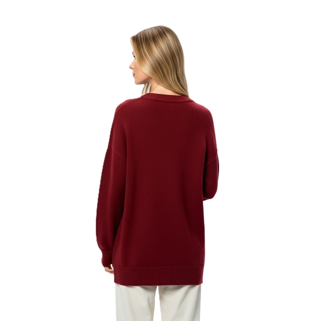 Oversized Long Sleeve Pullover For Women - Image 19