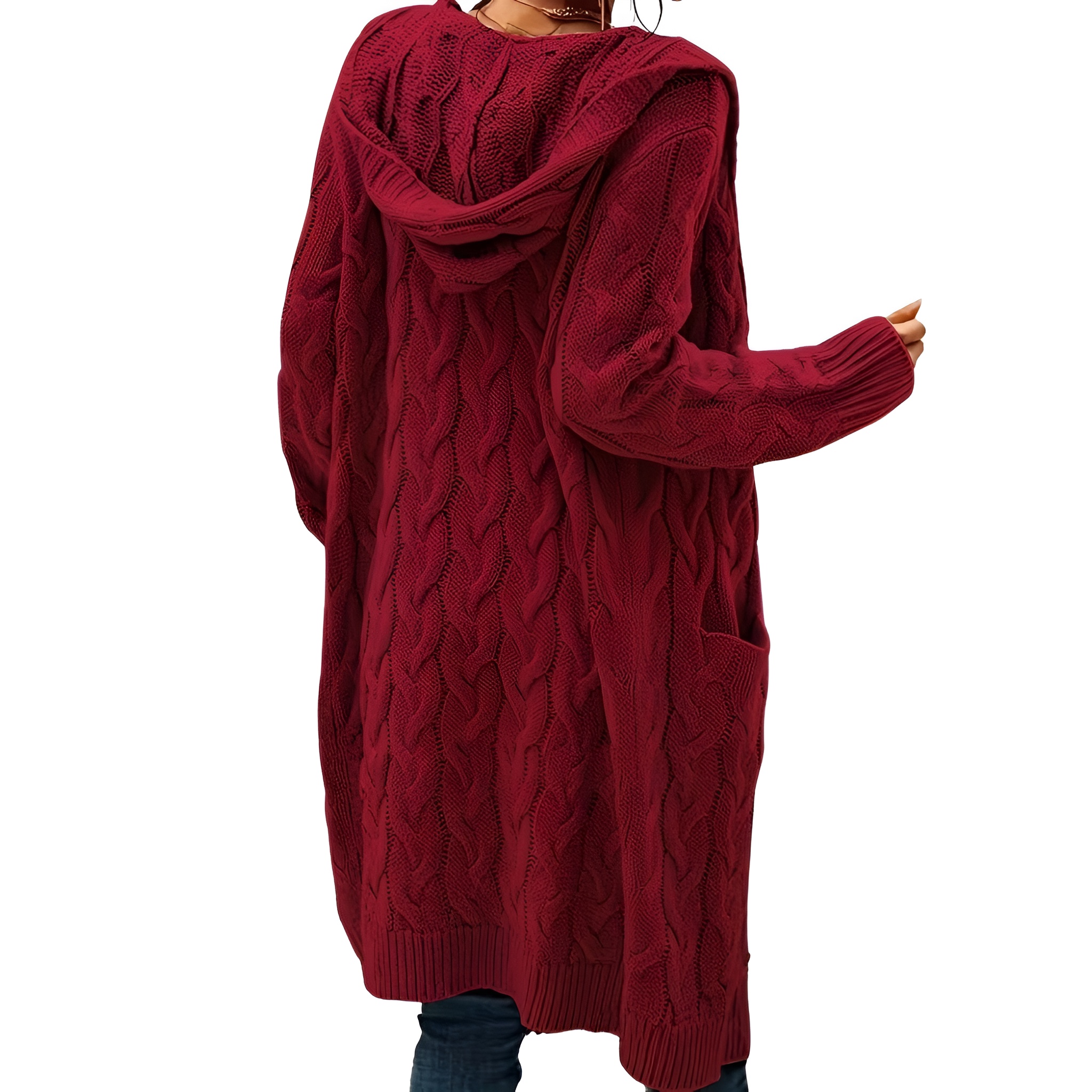 Casual Long Cardigan Knitwear For Women - Image 16
