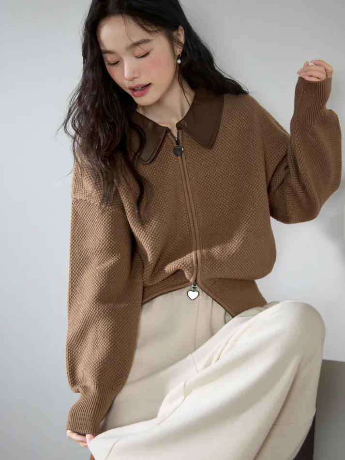 Double Zip Cardigan Sweater - Image 9