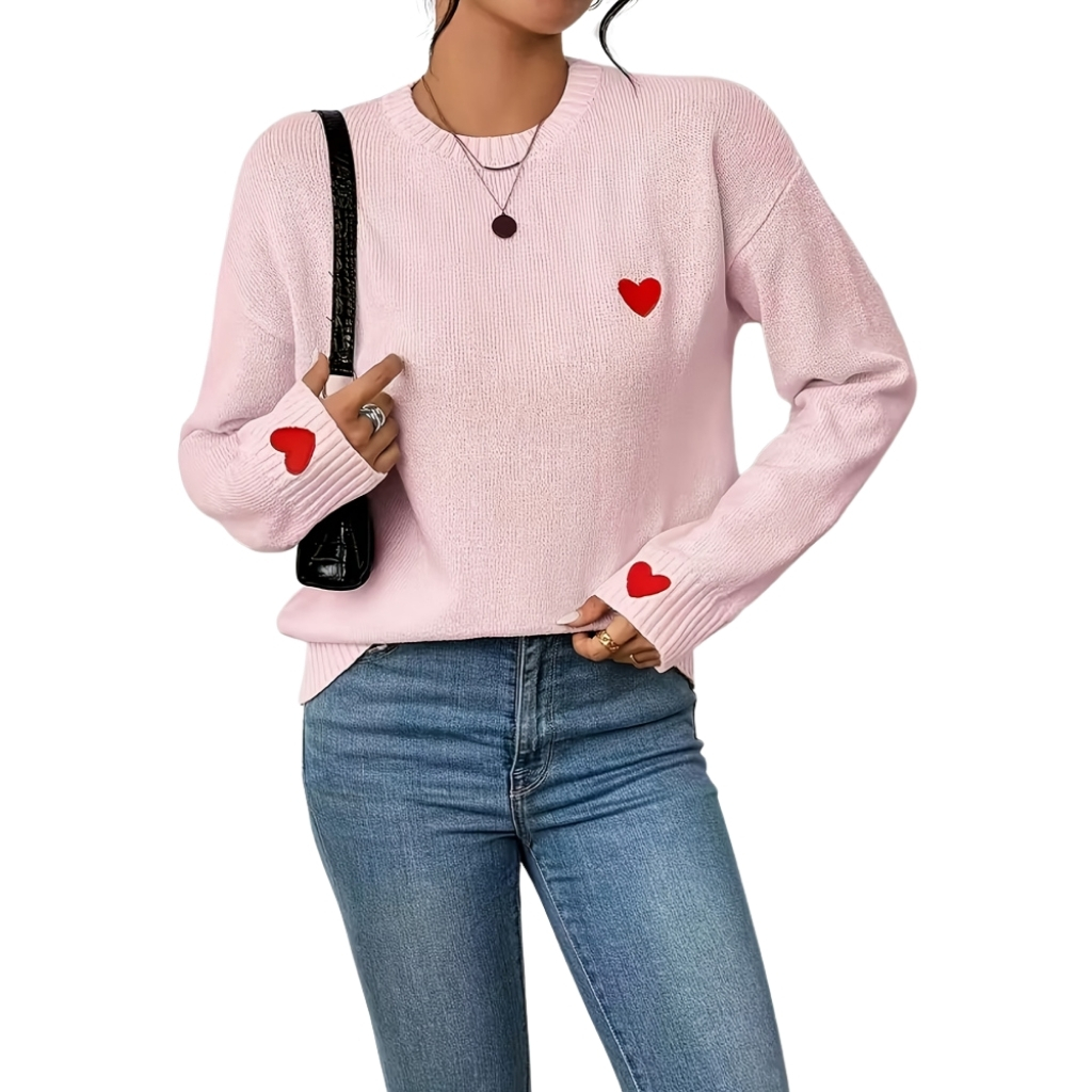 Crew Style Long Sleeve Pullover Sweater - Image 4
