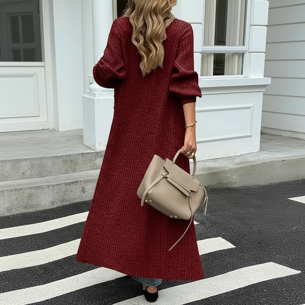 Long Sleeve Button Front Chunky Style Knit Cardigan Sweater Coat - Image 23