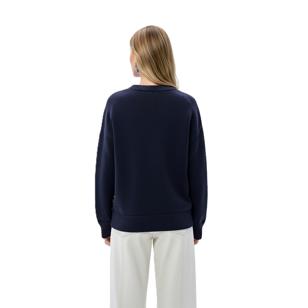 Oversized Long Sleeve Pullover For Women - Image 15